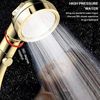 RV Shower Head 3 Modes On Off Switch Camper Water Saving & High Pressure Gold