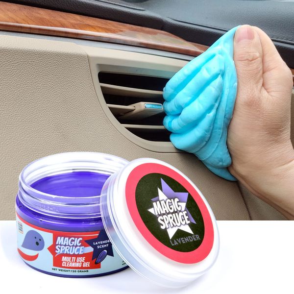 FINOCLAY Car Detailing Kit Gel for Car Interior Dashboard Cleaner Products, Non-Water Dust Remover Scented Freshner, Upholstery Cleaning Putty, Pc Laptop Computer Cleaning Accessories Car Slime Kits