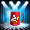 NOVELTY - N.C.I.S. Inspired - Caf-Pow! Energy Drink - 11oz Red Handle/Inside Mug