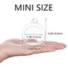 Sziqiqi Glass Baubles for Tea Lights - 12 Pcs Hanging Glass Tealight Holder 6cm Clear Hanging Tea Light Holders Glass Orbs Terrarium for Wedding Christmas Party Birthday Centerpiece Decoration