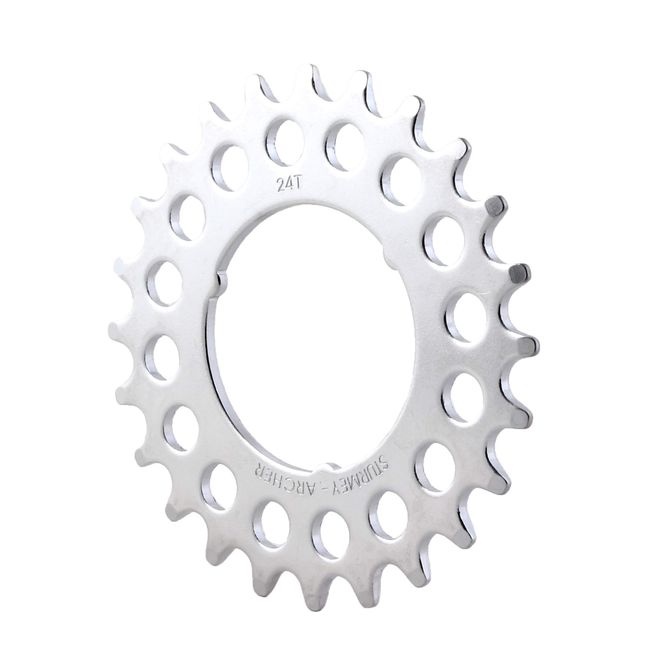 Sturmey Archer 5-Speed Flat Cog - 3-Spline, 1/8 inch - 24t, Chrome - HSL203.0001.0P