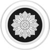Coloring Book Flower PopSockets PopGrip for MagSafe