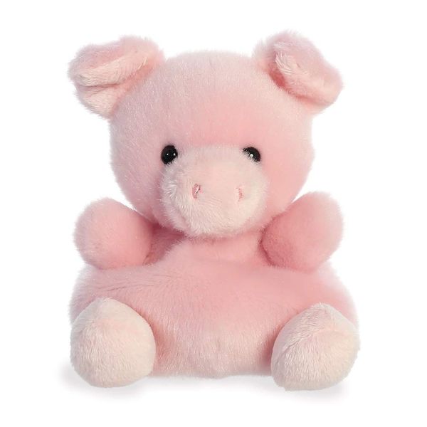 Aurora Palm Pals, Wizard The Pig Soft Toy, 61242, 5 inches, Pink