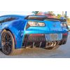 HYDRO-DIPPED CARBON FIBER Rear Bumper Diffuser Fin Pair For 14-19 Corvette C7