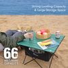 VILLEY Portable Aluminum Camping Side Table Ultralight Folding Beach Table w/Bag