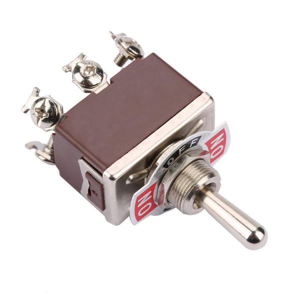 VINGVO Momentary Toggle Switch, 15A 250VAC 6 Pin 12mm ON-OFF-ON 3 Position Momentary Toggle Switch for Automotive, Consumer Electronics and Industrial Control Industries