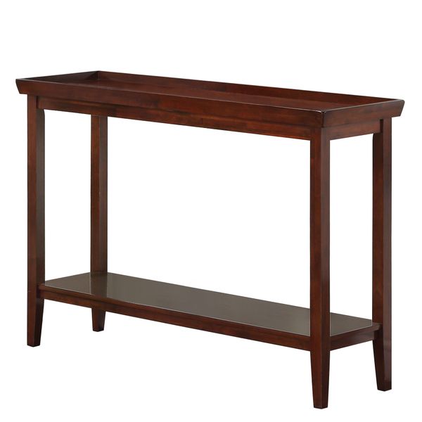 Convenience Concepts Ledgewood Console Table with Shelf, Espresso