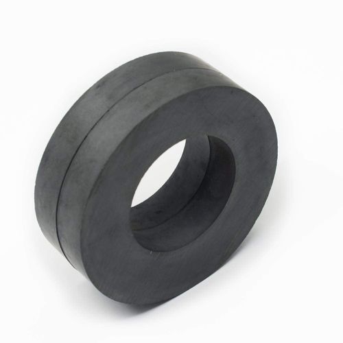 AOMAG® Ferrite Magnet Ring OD60 x ID32 x 10mm 2.4" Large Grade C8 Ceramic Magnets (Pack of 2)