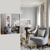 Silver Mirrored Switch Plates - 2 Gang Wall Cover, Durable Acrylic Decorative Light Switch Plates
