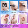 Glitter Tattoo Kit, Jiasoval 24 Colors Temporary Glitter Tattoos for Kids, 187Pcs Stencils, 5 Brushes, 3 Glue, Make Up Set for Girls Teenager Adults, Gift for Party Halloween Cosplay Christmas Easter