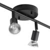 Globe Electric 59354 Payton 4-Light Track Lighting, Matte Black