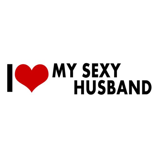 WitnyStore i Love My Sexy Husband Sticker Decal Vinyl Bumper DÉCOR CAR Truck Locker Window Wall Notebook