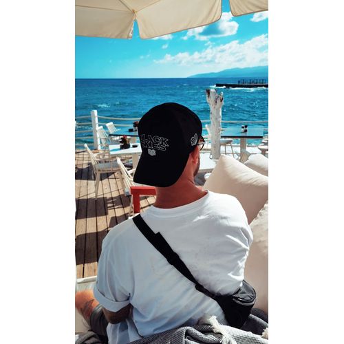 Blackskies® Team Baseball Cap | Herren Damen Schirm Premium Snapback Trucker Mütze Kappe Basecap Schwarz-Grau Cap – Männer Frauen Unisex Streetwear Outdoor Sommer Freizeit