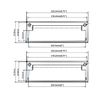 QCAA Solid Brass Mail Slot, with Solid Brass Interior Frame and Solid Brass Back Plate, 8-7/8''X2-7/8, Polished Brass, 1 Pack, Made in Taiwan