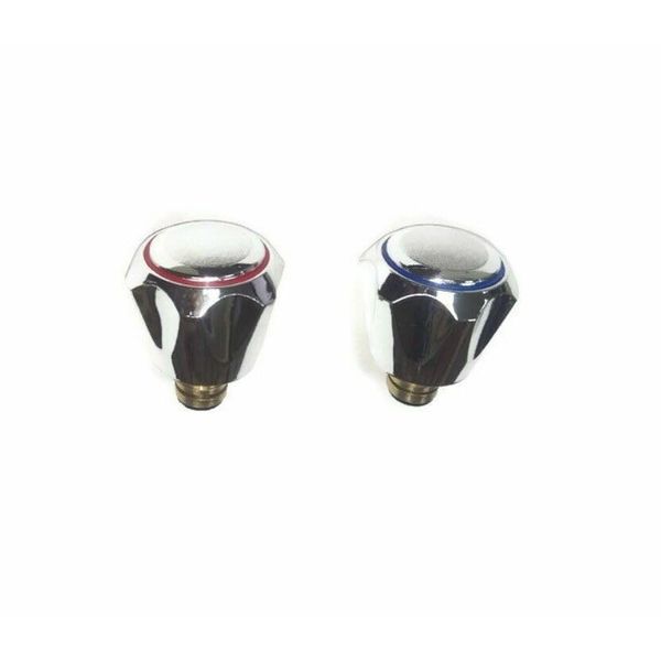 Prostko 3/8'' Tap Reviver Kit - Replacement Tap Heads - with Valve Glands Basin Bath Knobs - Red and Blue