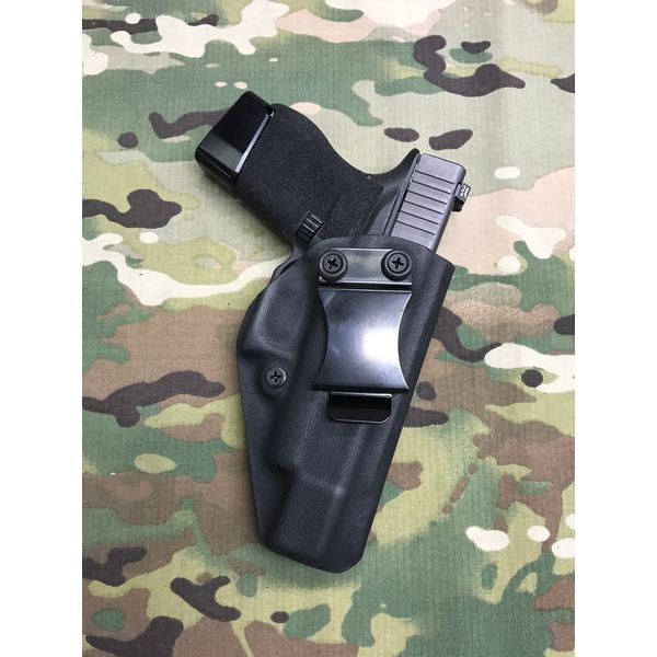 Black Kydex IWB Holster for Glock 43 TBRC Micro Comp w/Adjustable Retention 