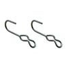 S J Hooks 2 Piece Set Rubber Rope Hooks Double Eye Hooks TRRSJ For Canvas/Tarp