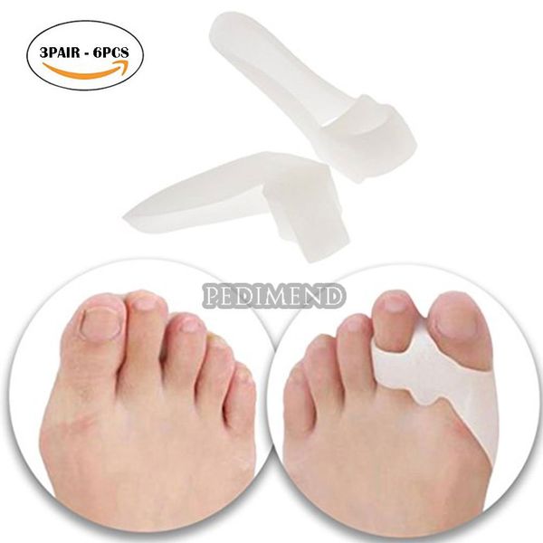 Pedimend Toe Separators for Bunion (3PAIR) - Gel Toe Straightener – Hallax Valgus Corrector - Avoid Shoe Friction - Toe Alignment Support – Unisex - Foot Care