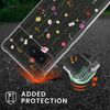 kwmobile Crossbody Case Compatible with Google Pixel 6a Case Strap - Wildflower Vines Multicolor/Transparent