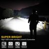 2- Pack Super-Bright LED Tactical Flashlight Zoomable With Rechargeable Battery