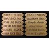 SADDLE PLATE 2 1/2" x 3/8" Custom Engraved Solid Brass Bridle or Brow 