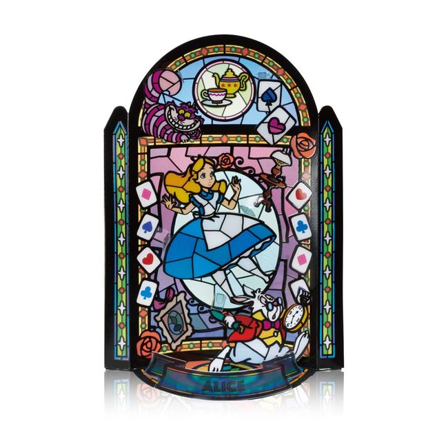 Kawada KT-019 Kumitera Alice (Stained Glass Design) 3.5 x 5.1 x 2.4 inches (9 x 13 x 6 cm), Craft Kit, Interior Decoration