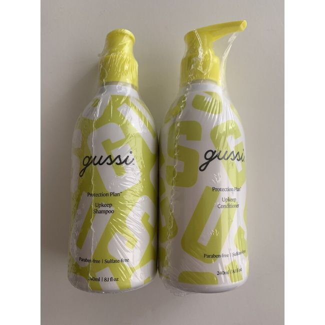 Gussi Hair Protection Plan Hair Upkeep Shampoo & Conditioner New with Seal