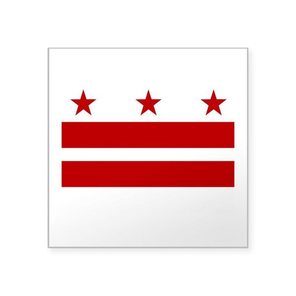 CafePress DC Pride Rectangle Sticker Square Bumper Sticker Car Decal