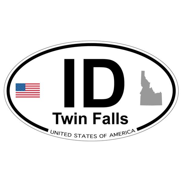 US Decal, Inc. Twin Falls, Idaho Oval Sticker