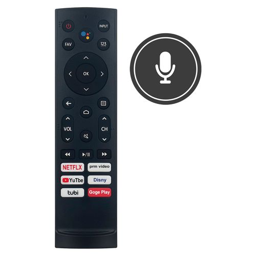 ERF3B90H 288959 Replacement Voice Remote Commander Compatible for Hisense 4K Smart Android TV 100L5G 100L5G-CINE100A 100L5G-DLT100B 100L9G-CINE100A PX1 120L5G-CINE120A PX1-PRO 120L9G-CINE120A