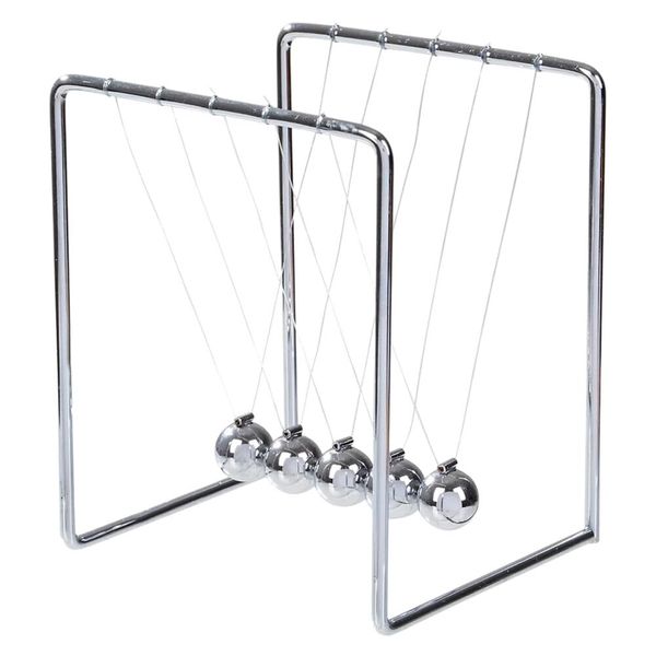 Rhode Island Novelty Newton's Cradle Office Desk Toy Executive Perpetual Ball Clicker 3.5" x 3.25" x 4.33"