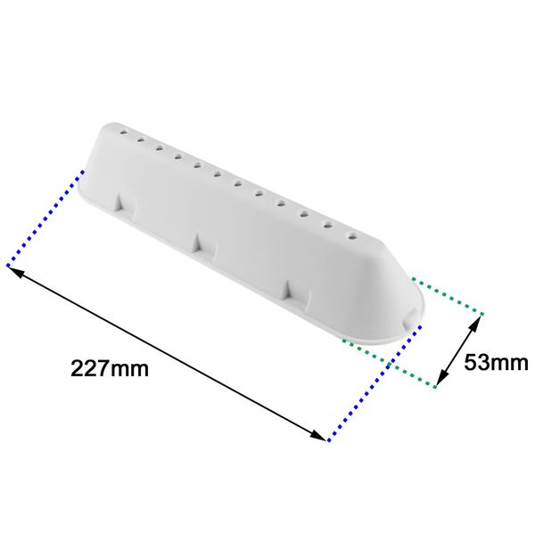 SPARES2GO 12 Hole Drum Paddle Lifter Arm for Hotpoint WMD962 WMD962GUK WMD962PUK Washing Machines (227 mm x 53 mm x 38 mm, Pack of 3)