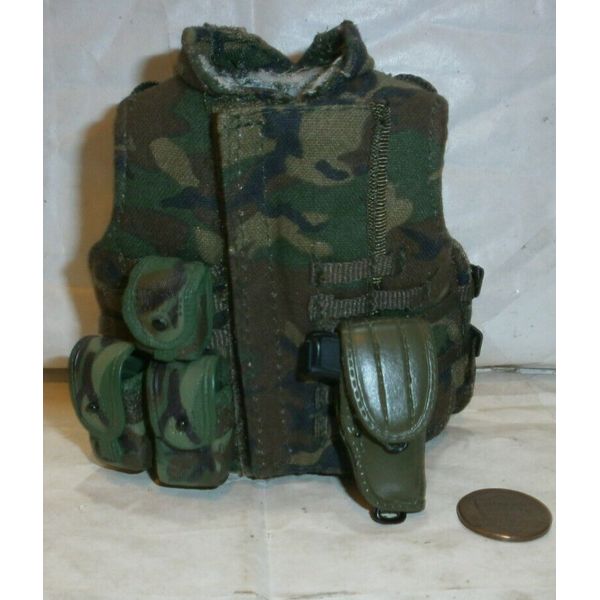 Bbi US woodland tactical vest / plate carrier ( 2 ) 1/6th scale toy accs