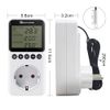 KETOTEK Digital Thermostat Socket with Timer Switch, Socket Thermostat with Backlight, Day/Night Temperature Controller, Timer Socket with Sensor for Terrarium Reptile Greenhouse