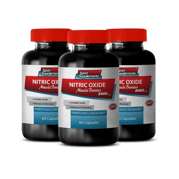 Nitric Oxide Muscle Booster 2400mg - Pre & Post Work-Out  Formula Ultimate  3B
