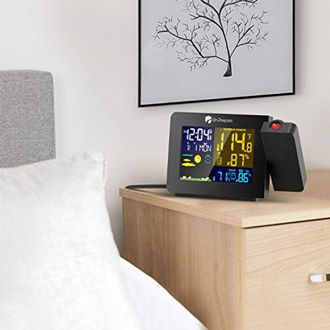 Projection Alarm Clock Outdoor Temperature