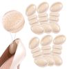 Meidlan Heel Cushion, Prevents Blisting, Heel Removal, Fluffy Heel Pad, Silicone, Prevents Paking, Anti-Slip, Includes 3M Adhesive Sticker, Compatible with Shoes, Size Adjustment, Unisex, 3 Pairs, 6 Pieces