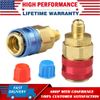 2X A/C Automotive Air Condition Gas Quick Couplers Low High Fitting Side Adapter