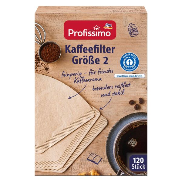 Coffee Filter Size 2, 120 pcs (Pack of 2)