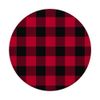 Red buffalo-plaid-artwork PopSockets PopGrip: Swappable Grip for Phones & Tablets