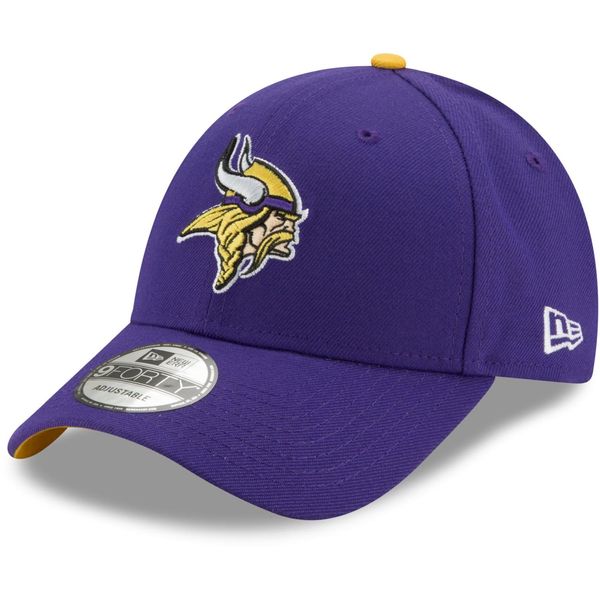 New Era 9Forty The League Vikings Cap Basecap Baseballcap Kappe NFL Minnesota Strapback mit Schirm, Minnesota Vikings, One Size (herstellergröße: One Size)