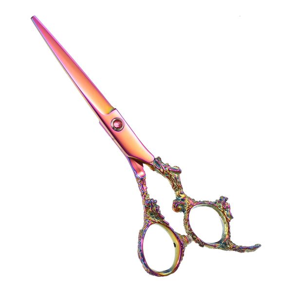 VOCOSTE Hair Scissors Hair Cutting Scissors Professional Barber Scissors Stainless Razor 16.5cm Pink