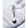 925 Sterling Silver Small Salt Spoon 2.3" Elegant Tableware Miniature Utensil