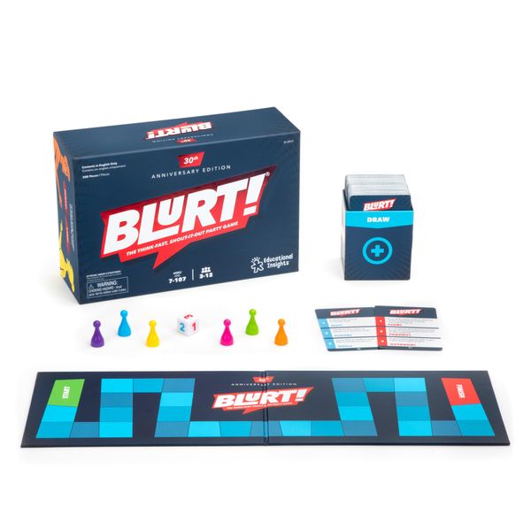 Educational Insights Blurt! The Think-Fast, Shout-It Party Game - Board Games for Adult and Kids Ages 7+, Perfect for Kids and Family Game Night