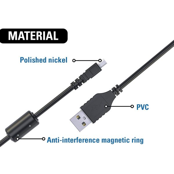 DragonTrading - Compatible Cable for Nikon UC-E6 UC-E16 Digital Camera USB Cable Cord - Data Transfer & Rapid Charging for Nikon Cameras - Connectivity Solution for Photographers