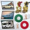 2PCS Solid Brass Battery Terminal Connector Top Post End Clamps Set for Car Marine UPGRADED