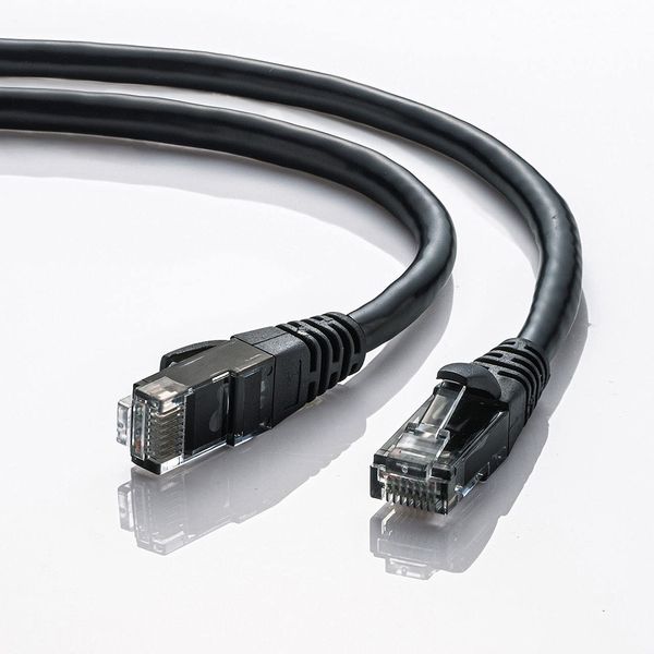 Sanwa Supply KB-T6AY-02BK LAN Cable CAT6A Stranded 10Gbps/500MHz Gigabit Ethernet Cable, Crack Prevention, RJ45 Connector (6 m) Black