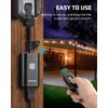 Edishine Outdoor Remote Control Outlet, 15A Wireless Remote Control Switch,