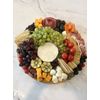 6pc, Bulk 15" Round Plain Bamboo Serving Tray Charcuterie Platter Cutting Boards