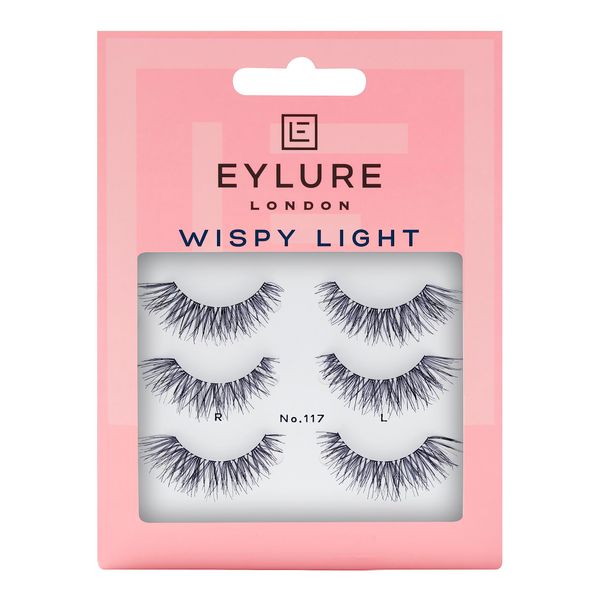 Eylure Texture False Lash, Style No. 117, Reusable, Adhesive Included, 3 Pair